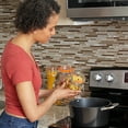thumbnail image 2 of Home Basics 4 Piece Glass Canister Set, Clear, 2 of 8
