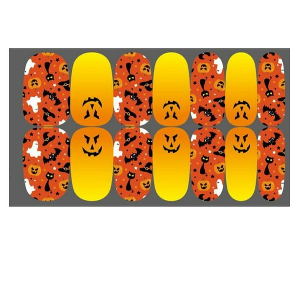 Calcomanía Para Uñas Suministros Para Niñas Accesorios De Halloween Herramienta De Arte De Mano De Obra Tamaño Compacto Conveniencia Artesanía Dulce Regalo Exquisito Guardurnaity CE007885-12