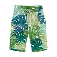 thumbnail image 1 of Birdeem Womens Summer Printed Elastic Waist with Drawstring Five Points Casual Pants, 1 of 3