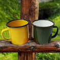 thumbnail image 4 of 5 Pcs Enamel Camping Mugs Multi Colors Coffee Tea Camp Drinking Cups for Indoor Outdoor Activities, 4 of 5