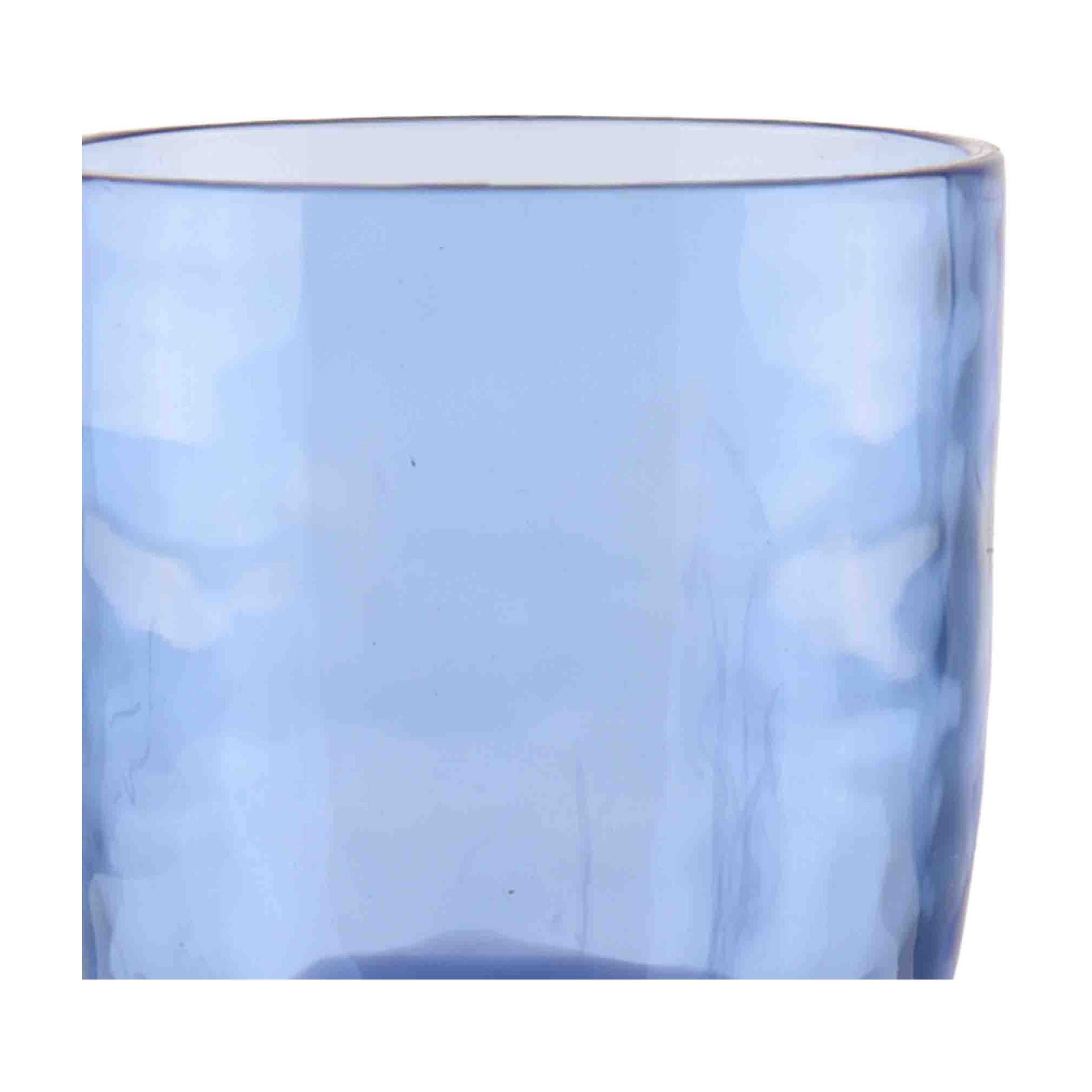 Beautiful 4-Piece 16-Ounce Acrylic Goblet Wine Colorblock Set, Multi-Color by Drew Barrymore