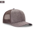 thumbnail image 1 of Adult men solid curved visor cap Custom mesh trucker hat Golf sports hat Women snapback hat Breathable baseball cap with logoprint logo Gao Jinjia LED, 1 of 2