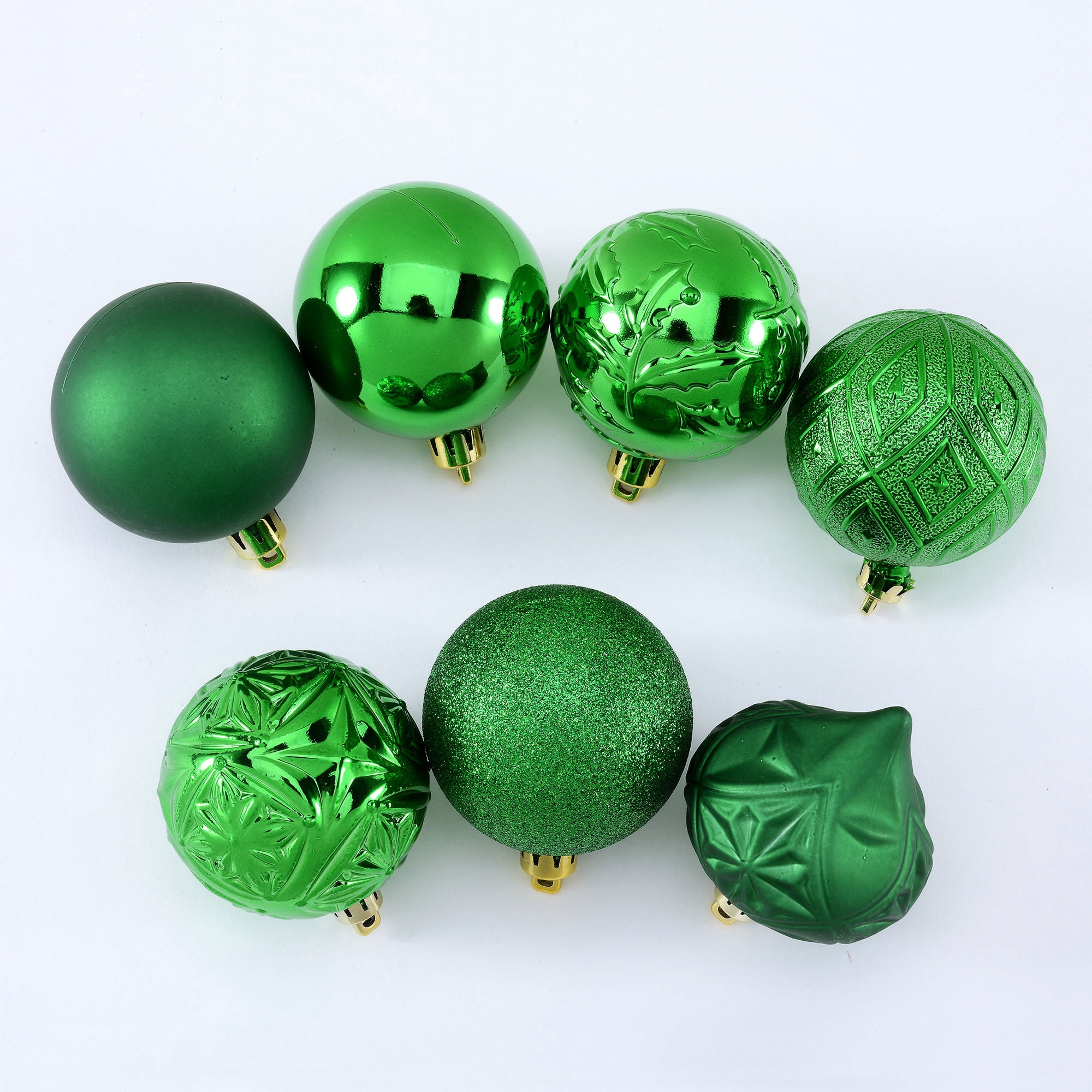 Holiday Time 26 Count Shatterproof Ornaments- Green