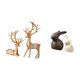 thumbnail image 5 of Conjunto De Esculturas Coleccionables De Cerámica Y Renos Europeos Para Amantes De Los Ciervos Y Los Conejos. Decoración Perfecta Para Pascua Y Armarios De Jardín., 5 of 8
