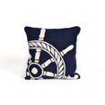 thumbnail image 1 of TransOceanImports 7FP8S145633 Frontporch Roue de Navire Oreiller Carré Marine, 1 of 1