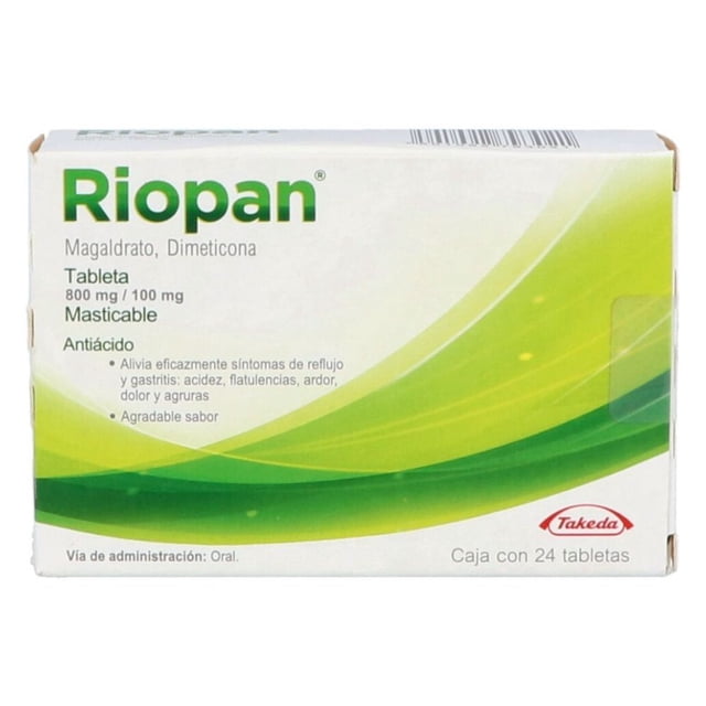 Riopan 800 Mg / 100 Mg Caja Con 24 Tabletas Masticables Riopan LOCION
