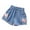 Red, variant on Hiijoy Toddler Girls Bow Denim Shorts Lightweight Elastic Waist Shorts for Kids, Sizes 2-3T