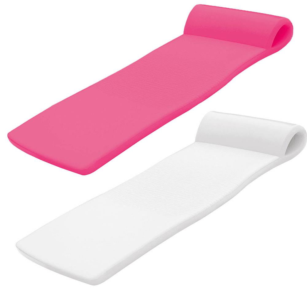 TRC Recreation Super Soft Sunsation Foam Pool Float Loungers, Pink and White - Walmart.com