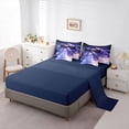 thumbnail image 5 of Feelyou Anime Girl Twin Bedding Sets 7pcs, Glitter Stars Galaxy Bedding Comforter Set, 5 of 8