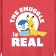 thumbnail image 2 of Pokémon - The Snuggle Is Real Pikachu And Piplup - Women's Lightweight French Terry Pullover, 2 of 5