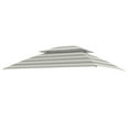 thumbnail image 2 of Garden Winds Replacement Canopy Top Cover for the Revella Gazebo -Standard 350 - Stripe Stone, 2 of 8