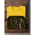 thumbnail image 3 of Couple Silhouettes T-Shirt Men -Image by Shutterstock, Male Small, 3 of 4