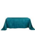 thumbnail image 2 of BalsaCircle 90" x 132" Teal Accordion Crinkle Taffeta Rectangular Tablecloth Reception, 2 of 8