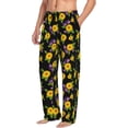 thumbnail image 6 of Pofeuu Daisies Flowers Print Men's Pajama Pants, Soft Lounge Pajama Pants with big pockets for Men Plaid Pj Bottoms-X-Large, 6 of 6