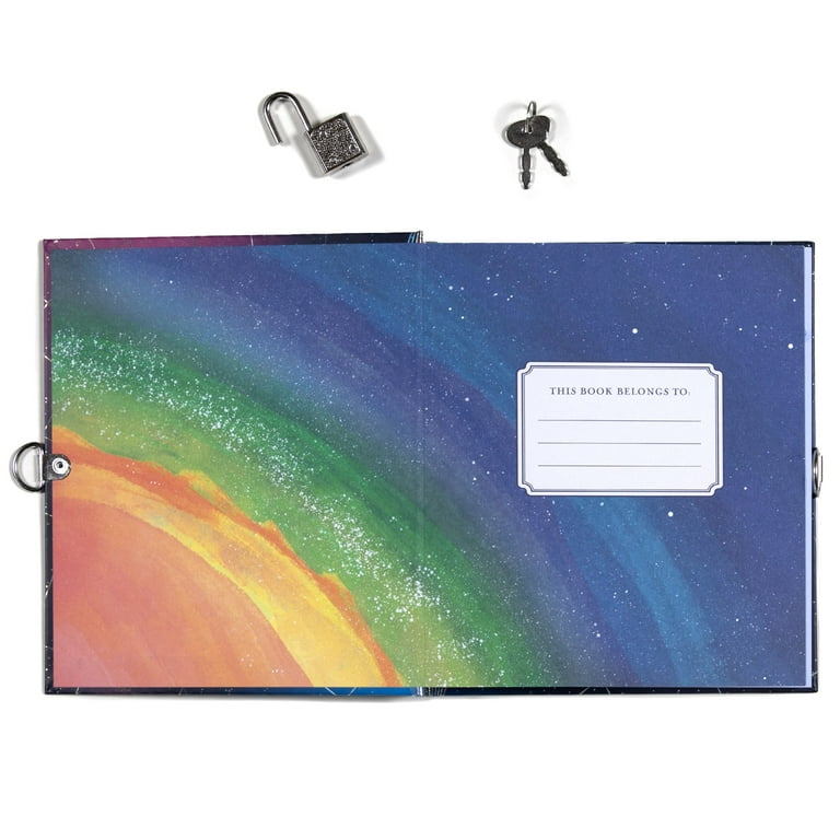 eeBoo, Space Journal, Includes Lock & Keys, 176 Lined Pages