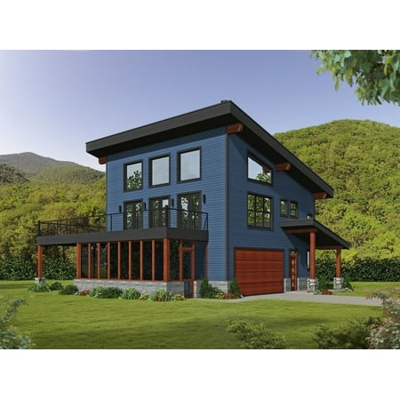 763-11921: Modern Luxury 3 Bed, 2 Bath Luxury Home Plan, 1559 Sq Ft: Full Blueprints with License to Build by Home Plan Marketplace - Lesuto