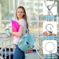 thumbnail image 3 of Uxcell Rhinestone Keychain Cheer Keychain Bling Keychain Accessories for Women Car Key Fob Purse Charm Lake Blue, 3 of 7