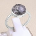thumbnail image 3 of Earth Gems Jewelry Tourmaline Quartz Ring Sterling Silver Ring Silver Handmade Ring for Women, 3 of 6