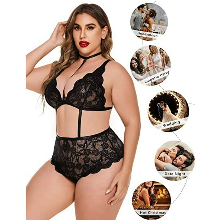 Aoochasliy Deals Christmas Lingerie for Women Plus Size Sleepwear