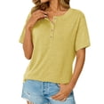 thumbnail image 4 of Camisetas de Manga Larga de Moda para las Mujeres 2025, Botones Sueltos de Color Sólido, 4 of 8