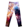 thumbnail image 4 of WERYOUNG Girls Boys Tights Pants Summer Galaxy Printed Stretch Elastic Waist Comfortable Space Themed Casual Leggings Baby Versatile Active Wear Pants,Dark Blue,18-24 Months, 4 of 4