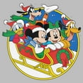 thumbnail image 2 of Womens Mickey & Friends Christmas Family Sled Adventures T Shirt, 2 of 3