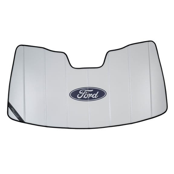 Covercraft UVS100 Premier Series Custom Sunscreen with Ford Blue Oval Logo for Ford Models | UFP11475WH | White