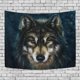 thumbnail image 2 of ABPHQTO Tapiz de lobo decoración de pared sala de estar dormitorio tapices DIY 128x150 cm, 2 of 4