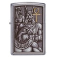 thumbnail image 2 of Zippo Egyptian Gods Emblem Design Street Chrome Pocket Lighter, 2 of 6