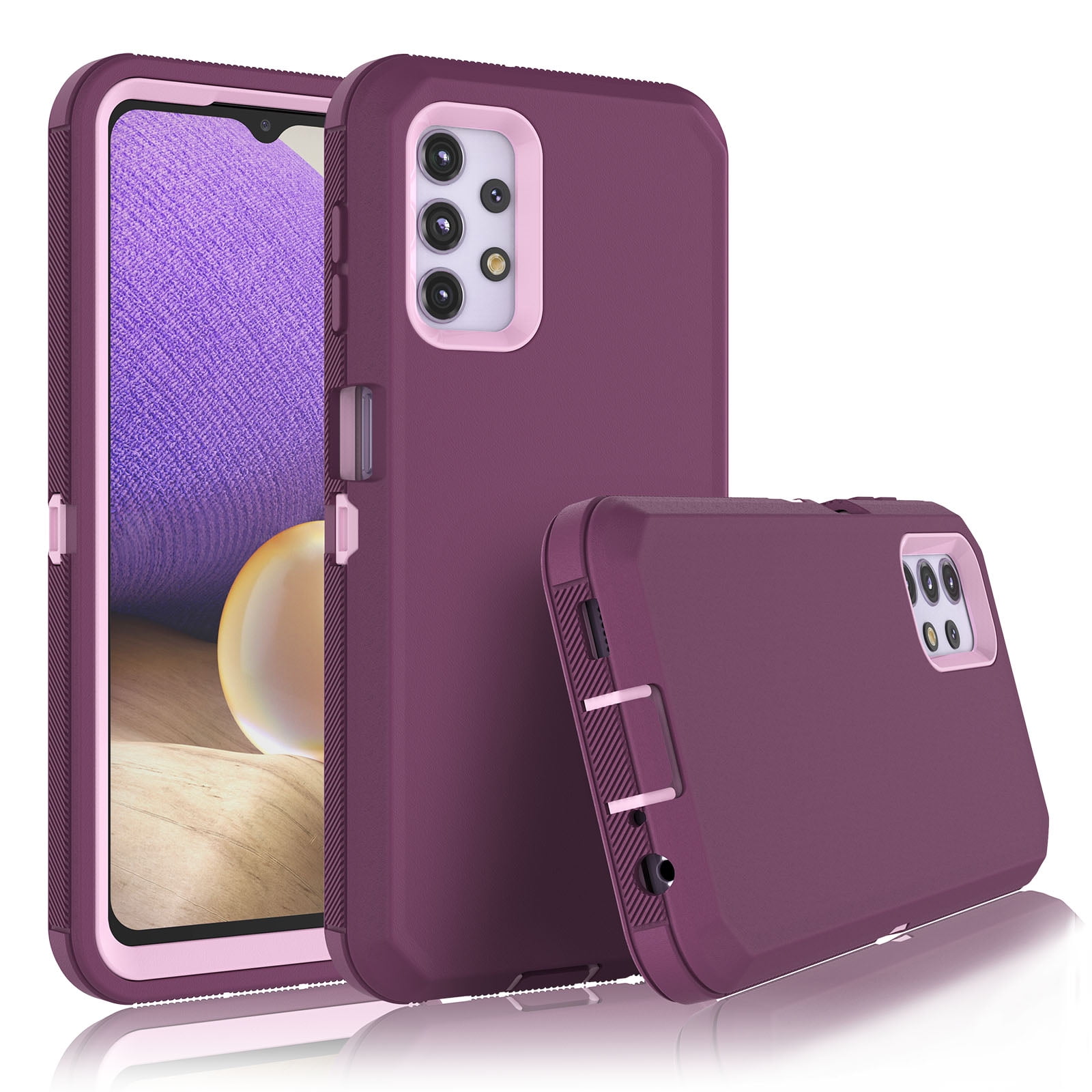 Galaxy A32 5g Cases 3 In 1 Sturdy Phone Case For Samsung Galaxy A32 5gtakfox Full Body 4442