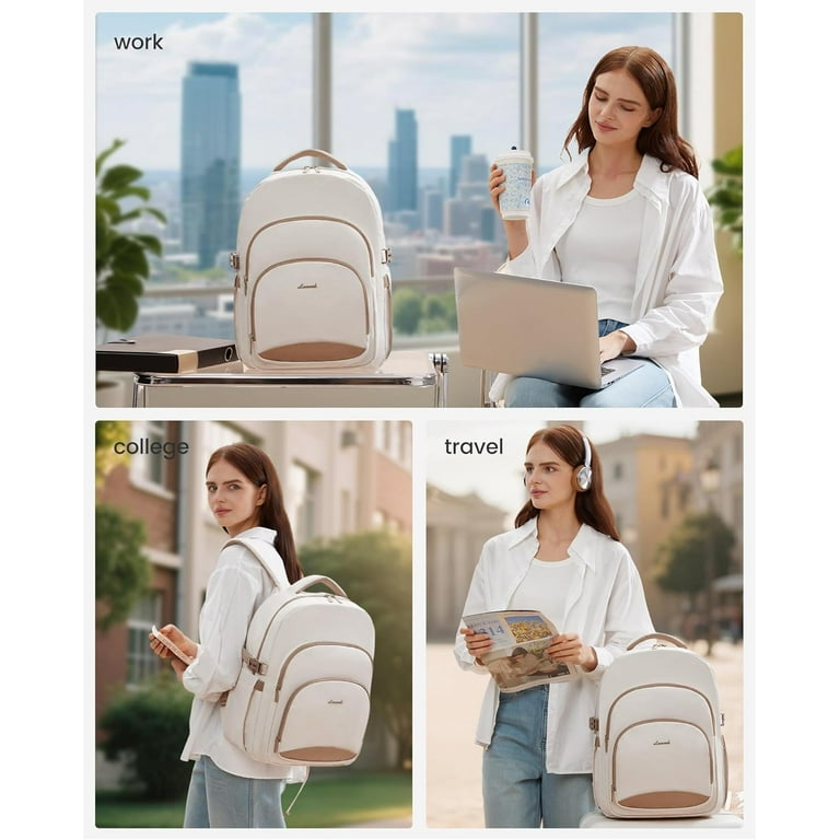 Coolife Backpack 15.6 Inch Travel Laptop Backpack - Waterproof Work ...