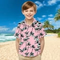 thumbnail image 2 of Pitauce Hawaiian Shirts for Boys, Short Sleeve Button Down Shirt, Summer Tropical Beachwear for 2-15 Years, 2 of 9