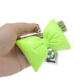 thumbnail image 4 of Unique Bargains 1 Pc Stylish Bow Handbag Charm Bag Accessories Fluorescent Green, 4 of 5