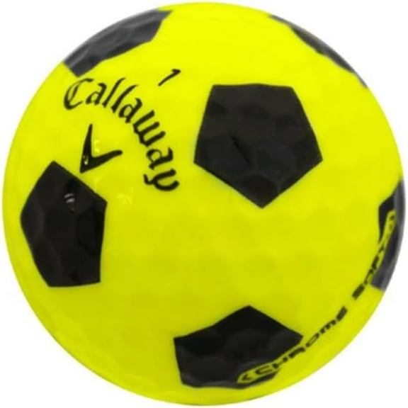 Pre-Owned Callaway Chrome Soft Truvis Yellow Golf Balls, Good / AAA Quality, 24 Count, by Reload