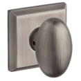 thumbnail image 3 of Baldwin Ellipse Single Dummy Door Knob with Traditional Square Rose, 3 of 6