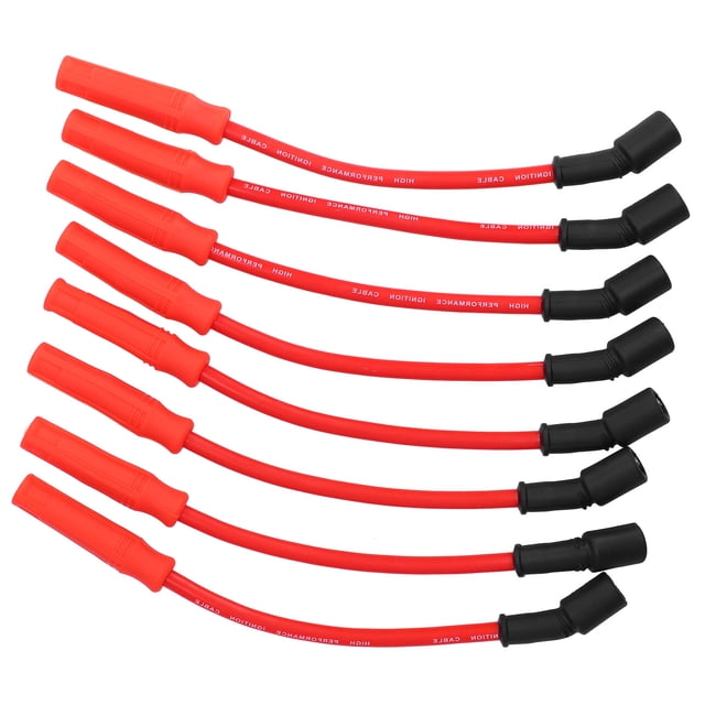 10.5mm Spark Plug Wire, Easy To Install Resistant To Aging And Wear Spark Plug Wires With Ultra-low Resistance Replacement For LS Engines For 4.8 5.3 6.0