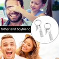 thumbnail image 3 of 2 Pack Drive Safe Keychains With Pendant I Need You Here With Me, I Love You Keychain Silver 1, 3 of 3
