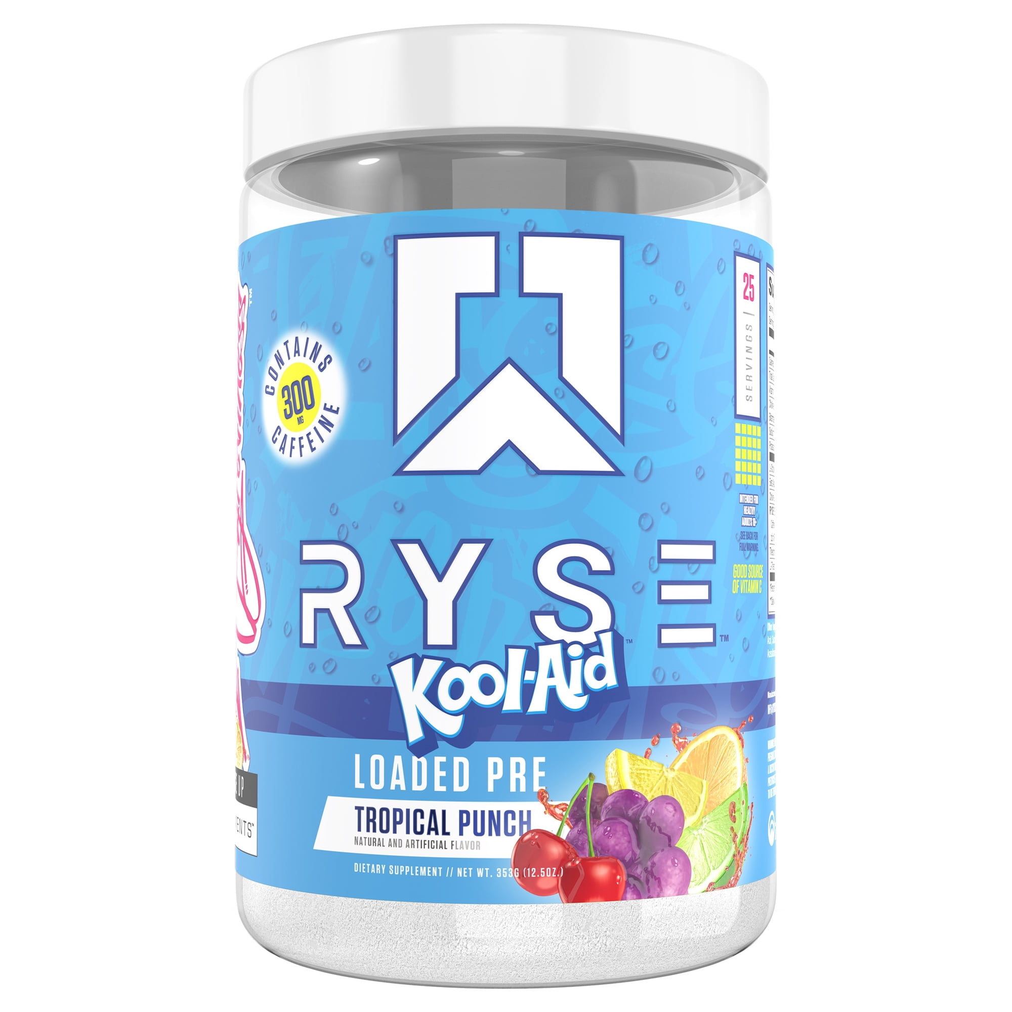 RYSE Pre Workout Kool-Aid Tropical Punch 25 serv