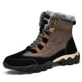 thumbnail image 2 of NOKIO Men'S Snow Boots Men'S High Top Snow Boots Fashion Casual Trainers Breathable Flat Casual Shoes Winter Padded Warm Men'S Boots Men'S Winter Thickened Casual Cotton Shoes, 2 of 5