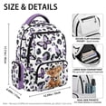 thumbnail image 7 of Jeiento Kids School Backpack for Girls Ages 6-14 Large Capacity Multi-Pocket Cowboy Highland Cow Back to School Supplies Casual Daypack for Travel Hiking, 17 Inch, 7 of 7