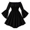 thumbnail image 4 of JAJAHO Girls Renaissance Dress Off Shoulder Bell Sleeve Pirate Halloween Dress For Carnival Party 3-11Y, 4 of 4