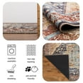 thumbnail image 3 of Keen Home Design Machine Washable Area Rugs with Non-slip Backing, Ideal for Hallway, Living Room, Bedroom, Kitchen and Laundry Room, Vintage Moroccan and Low Pile Rug ( 3' x 5' ), 3 of 9