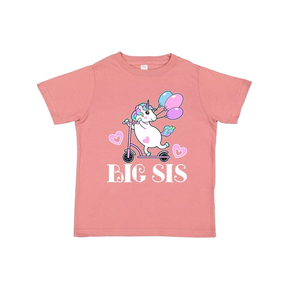 Inktastic Big Sis Unicorn Sister Announcement Girls Toddler T-Shirt