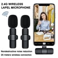 thumbnail image 6 of Cocobaby 2 IN 1 Lavalier Wireless Microphone Audio Video Recording Mini Mic For iphone, 6 of 12