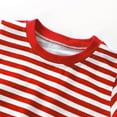 thumbnail image 3 of vdgthytj Toddler Kids Striped Short Sleeve T Shirts Casual Crewnck Cotton Summer Basic Tops for Boy Girl, 3 of 5