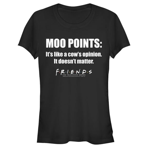 Junior's Friends Joey's Moo Points  Graphic T-Shirt
