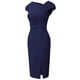 thumbnail image 5 of Vestido tubo de estilo vintage para mujer con abertura, 5 of 6