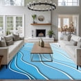 thumbnail image 4 of 5x8 Washable Area Rug, Blue Ombre Non-Slip Large Rectangle Rug for Living Room Dining Room, Abstract Sea Water Indoor Floor Mat for Home Decor, 4 of 9