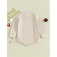 thumbnail image 4 of Wassery Baby Boys Girls Christmas Romper Infant Long Sleeve Santa Mug Print Bodysuit 3 6 12 18 Months Newborn Boys Girl Christmas Holiday-themed Clothing, 4 of 8