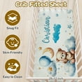 thumbnail image 4 of KAINSY Personalized Baby Crib Bedding Set,5 Pcs Custom Name Bedding Crib Sets for Girls Boys - Nursery Bedding Sets for Crib,Soft Toddler Crib Sets for Customized Gifts,(Fixed Size), 4 of 8